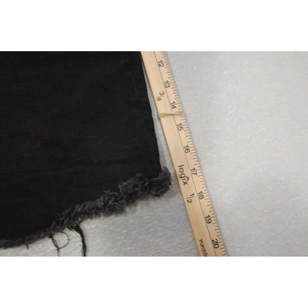 American Eagle Denim Shorts Mens 30 Black Airflex Athletic Raw Hem Excellent